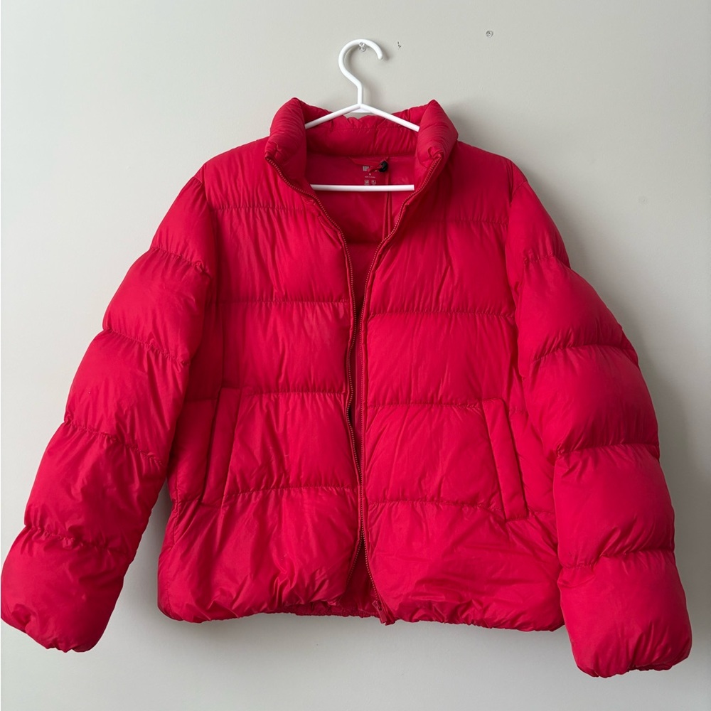 UNIQLO Red Puffer Jacket